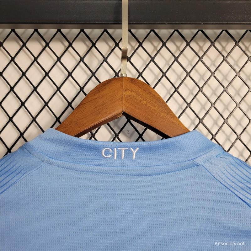 Julián Álvarez Manchester City 23/24 Long Sleeve Home Jersey by