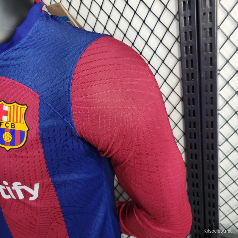 FC Barcelona home shirt 23/24 - Long-sleeve Player's Edition