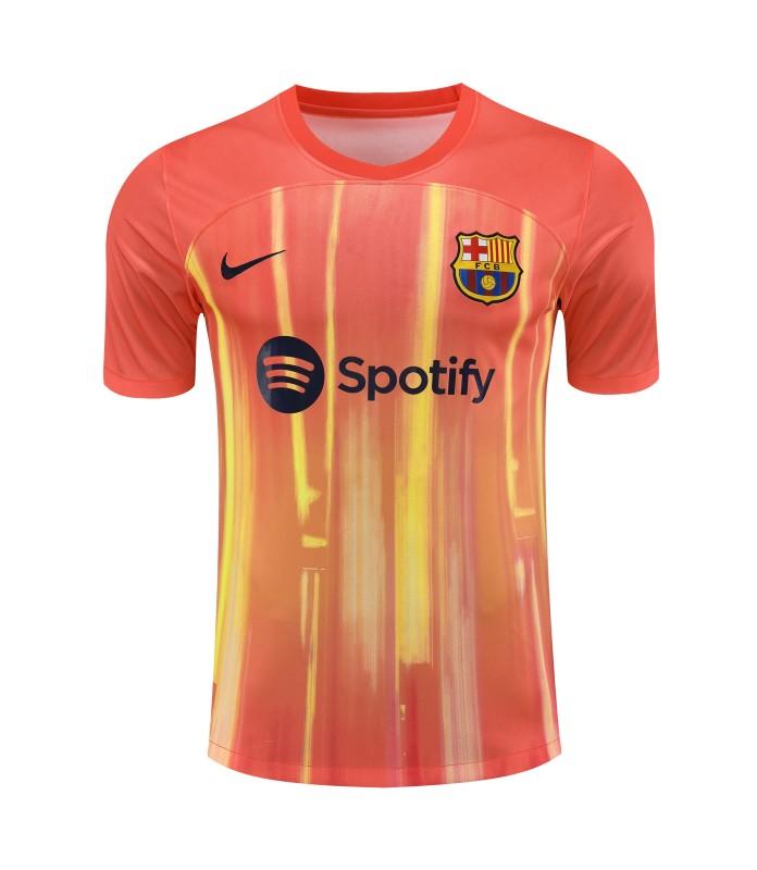 23-24 Barcelona White Away Long Sleeve Jersey - Kitsociety