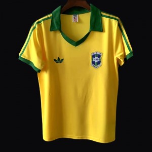 Retro Brazil 1984 Home Jersey - Kitsociety