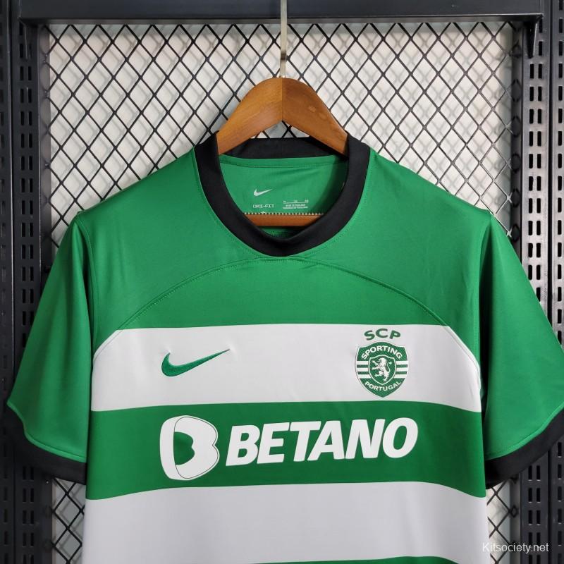 23-24 Sporting Lisbon Home Jersey - Kitsociety