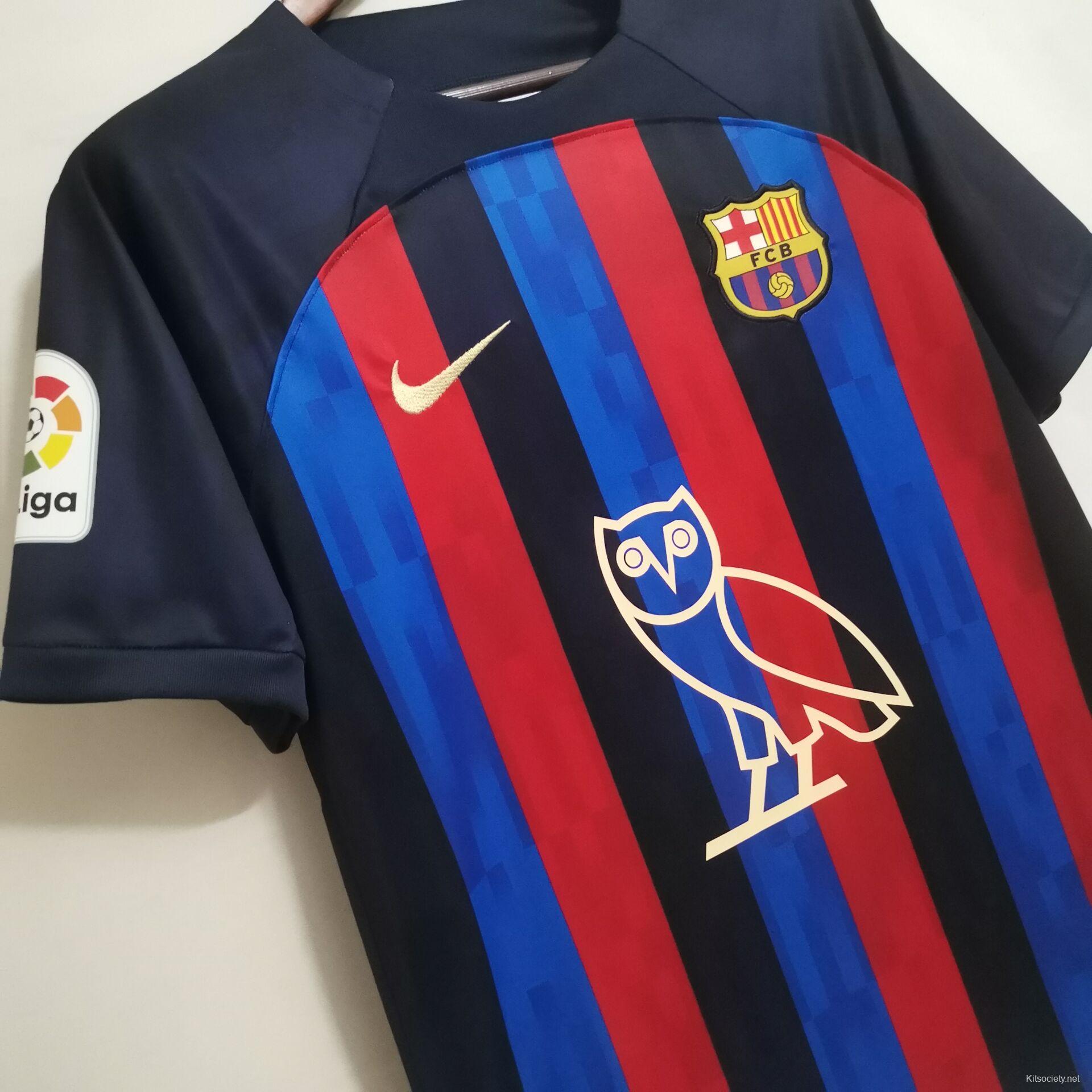 22/23 Barcelona Drake Jersey - Kitsociety