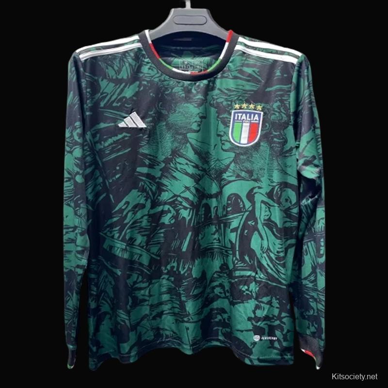 Player Version 2023 Italy Special Edition Green Jersey - Kitsociety