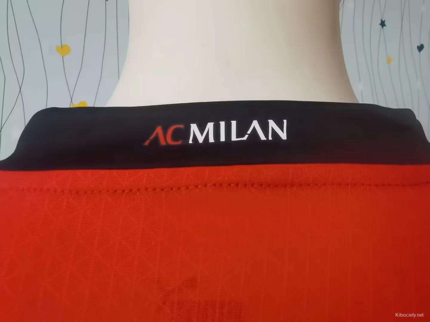 Player Version 23-24 AC Milan Home Jersey - Kitsociety