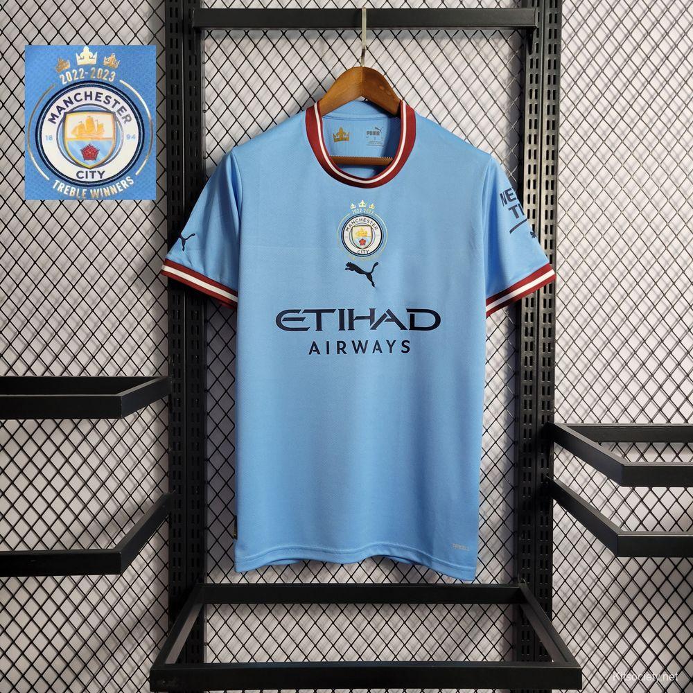 Man City Jersey 22-23 Home Soccer Shirt