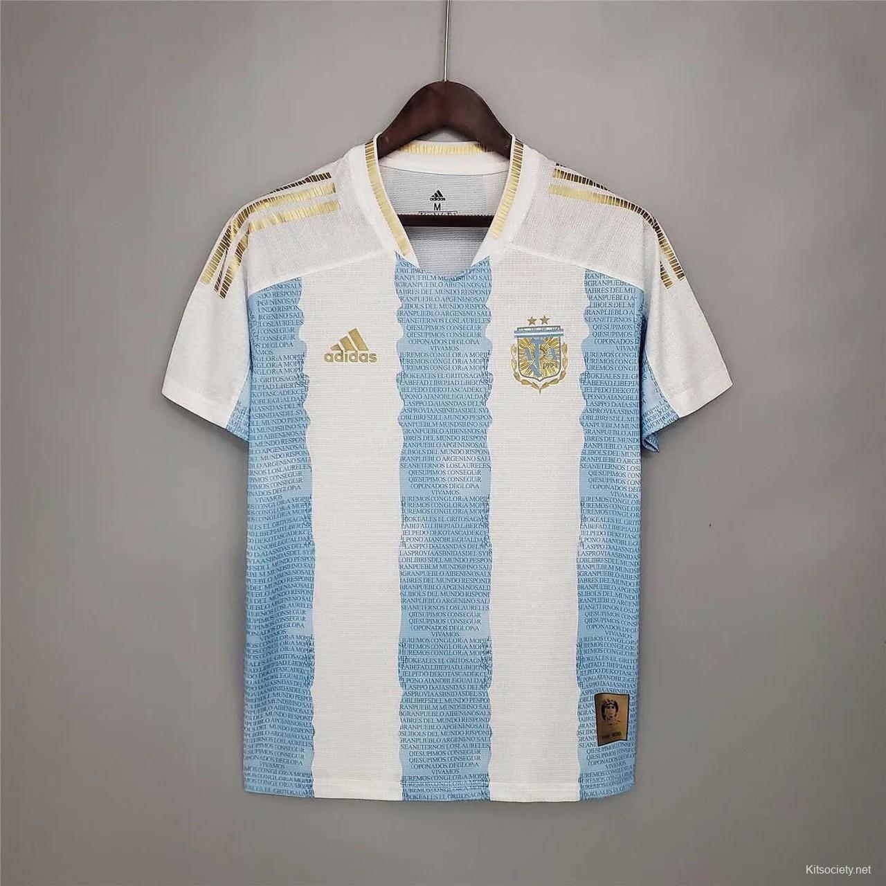 Argentina Maradona #10 Commemorative Jersey 2021