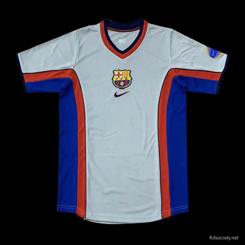 Retro 1999-01 Barcelona Away Jersey - Kitsociety