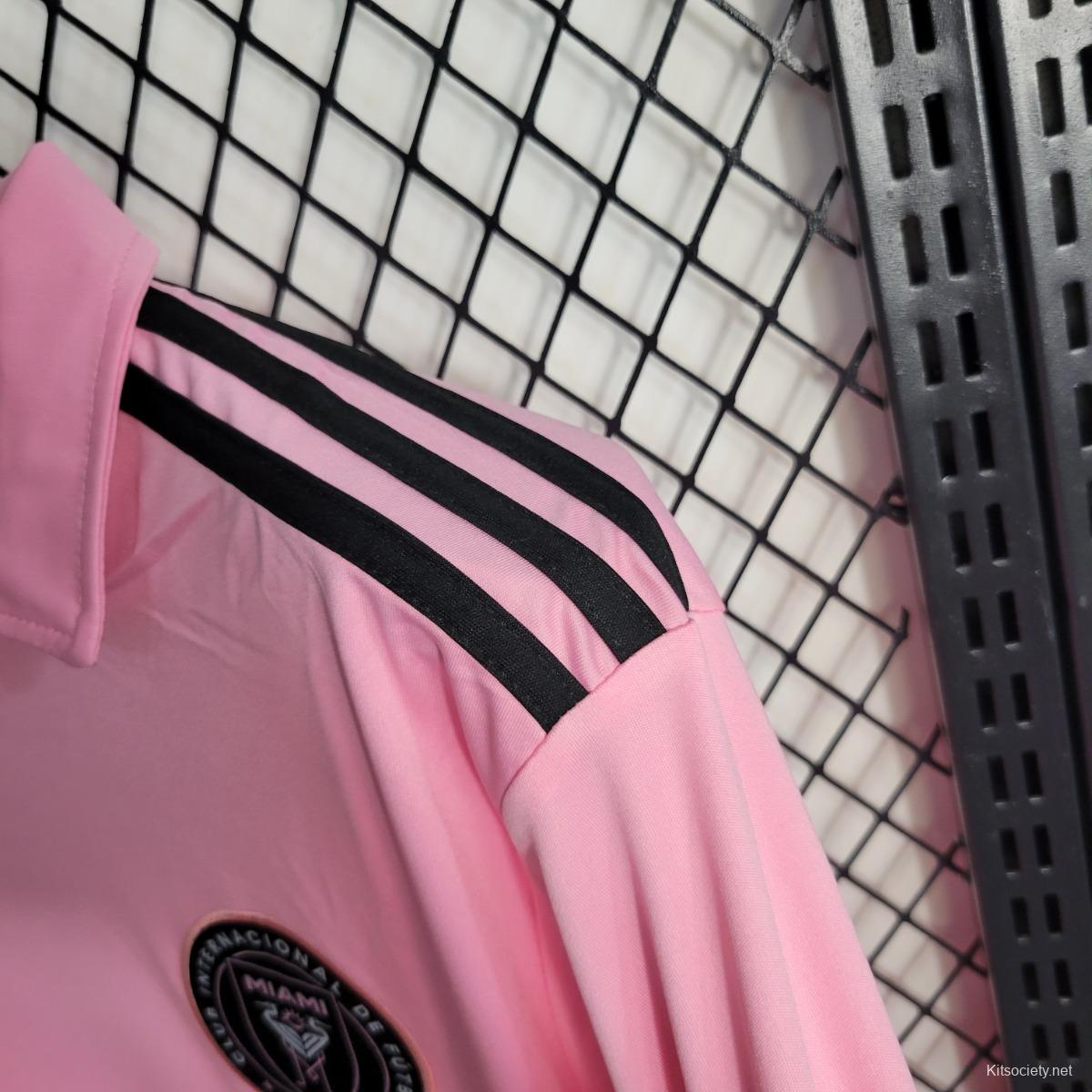 23-24 Inter Miami Home Pink MESSI Jersey - Kitsociety